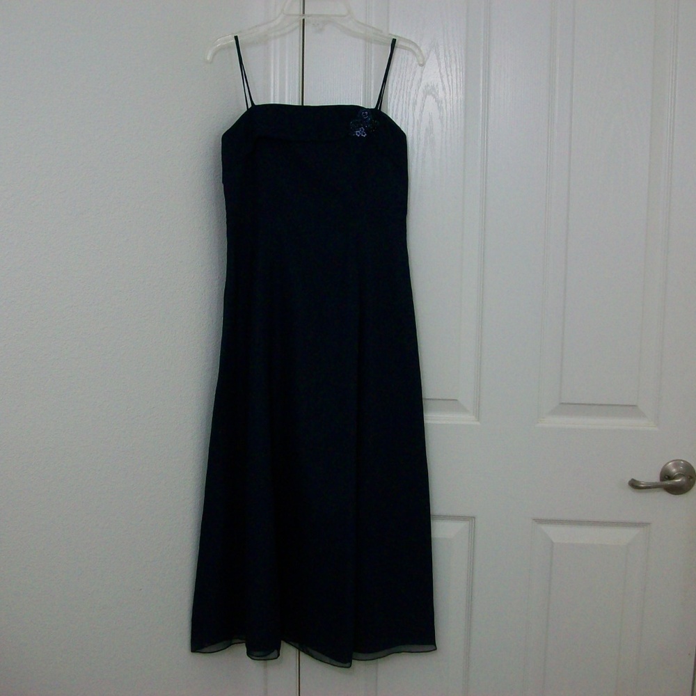 Eden Bridals Blue Midi Length Formal/Prom Dress